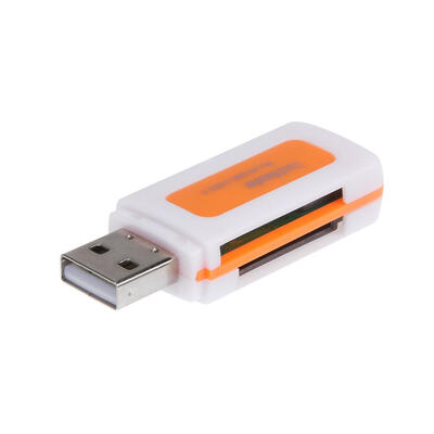 

Mini USB20 4 Card Slots Smart Card Reader SDMMC TF MS M2 Card Reader