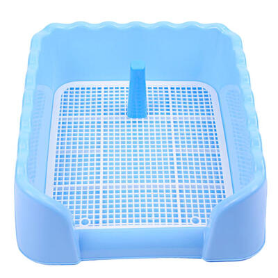 

Pet Dog Cat Toilet Tray Urinal Bowl Potty Pee Training Toilets with Column