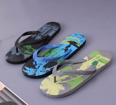 

Coconut lovers slippers cartoon mens flip-flops custom-made home non-slip sandals beach shoes in summer