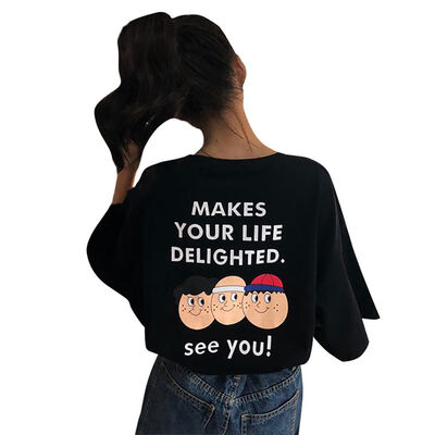 

T Shirt Women Summer New Fashion Harajuku Short Sleeve Fun T-Shirt T-shirt Cartoon Top Tees Female Hot Sale Girl Tops