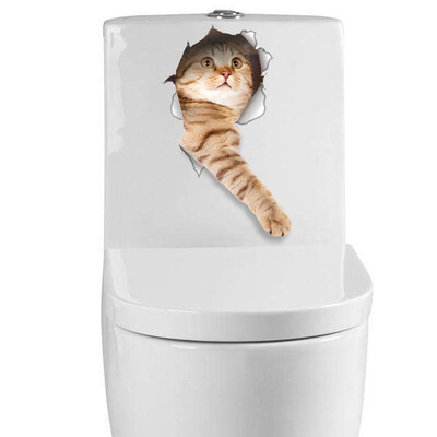 

Cartoon Lovely Animal PVC Toilet Stickers