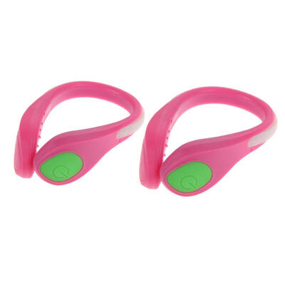 

2PC LED Luminous Shoe Clip Light Night Safety Warning Cycling Running Sport
