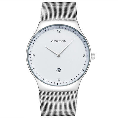 

Thin watch male students Korean fashionable simple business water-proof steel band mens quartz watch