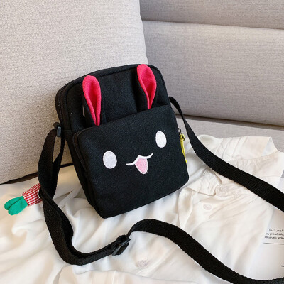 

Tailored Women Fashion Canvas Rabbit Ear Radish Purse Shoulder Tote Handbag Casual Bag