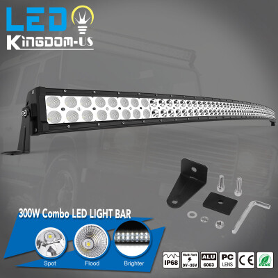 

Offroad 52inch LED Work Light Bar Curved Flood Spot Combo Truck Roof Driving 54