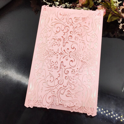 

Wedding Invitations 10Pcs Pearl Paper Floral Invitation Cards Floral Invitation Envelopes for Birthday Party Anniversary