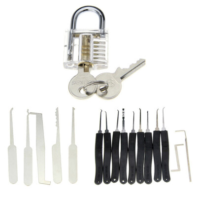 

19 In 1 Practice Padlock Set - Lock Lockpick Combination Tool