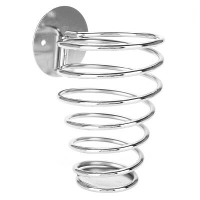 

Greensen Stainless Steel Spiral-shaped Hairdryer Support Holder Wall-mounted Hair Dryer Rack