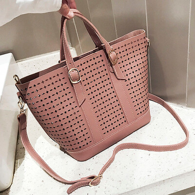 

Tailored Womens Fashion Large-Capacity Handbag Work Bag Hollow Shoulder Bag Wild