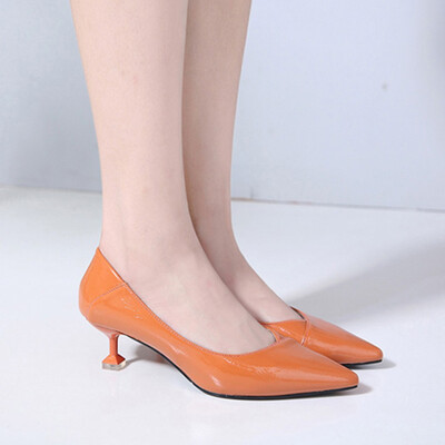 

Rose Women Slip On Pointed Toe Super High Spike Heel Sexy Shoes Solid Lady Shoes