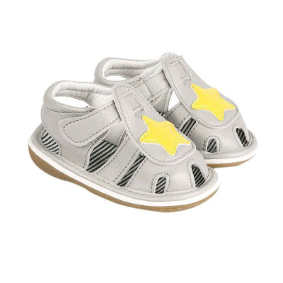 

PU Baby Sandals Newborn Baby Shoes Sounds Funny Girl Sandals Prewalker Pentagram Beach Baby BOy Shoes 0-12M Princess BOy Sandals