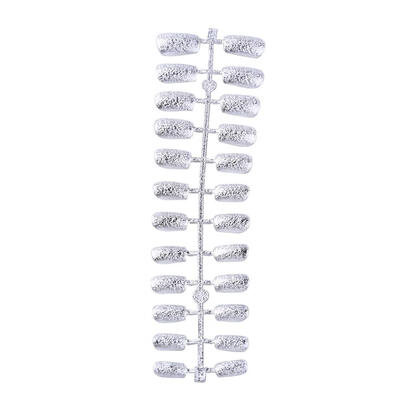 

24pcspack Short Flat-headed Fake Nails Plastic False Nail Art Nail Tips