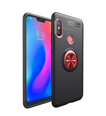 

Goowiiz Phone Case For Xiaomi Redmi 66A6 ProMi A2 Lite Luxury Metal Ring Magnetic Bracket TPU Shockproof Cooling