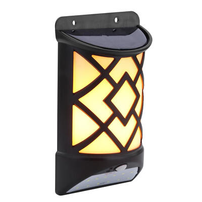 

Solar Flame Effect Motion Sensor LED Wall Light Outdoor Garden Yard Lamp