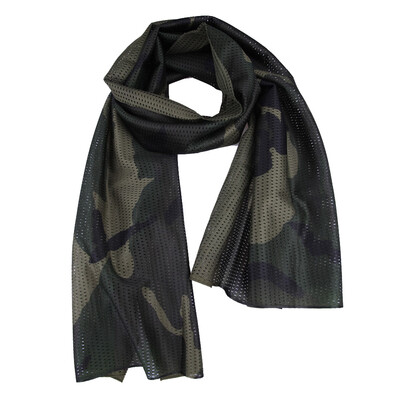 

Camo Mesh Scarf Outdoor Jungle Muffler Breathable Headband Tactical