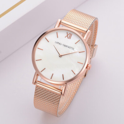 

LVPAI Watches For Women Luxury Silver Popular Dial Metal Ladies Bracelet Quartz Clock Ladies Wrist Watch New