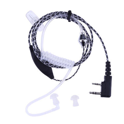 

2 Pin Air Acoustic Tube Earpiece Headset for Kenwood Walkie Talkie Radio