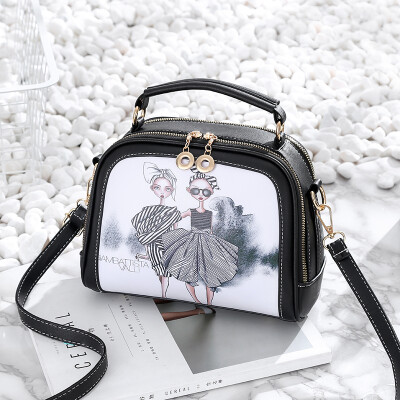 

Womens new Korean fashion Joker ladies personality explosions girl shoulder Messenger bag