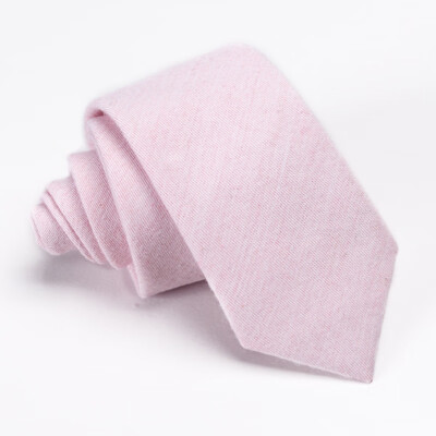 

Pink cotton tie imitation wool mens&womens tie general 6cm tie wholesale casual tie a generation