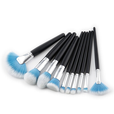 

Toponeto New 10Pcs Cosmetic Eyebrow Eyeshadow Brush Makeup Brush Sets Kits Tools