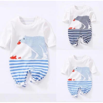 

Cute Newborn Baby Boys Girls Polar Bear One Piece Romper Jumpsuit Outfit Clothes