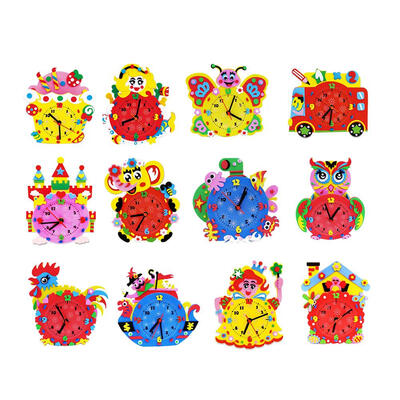 

Creative Handmade Manual Clock Tube Children DIY EVA Foam Material Package