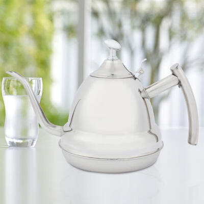 

Greensen Stainless Steel Flat Bottom Water Kettle Boiling Pot Work on Induction Stovetop