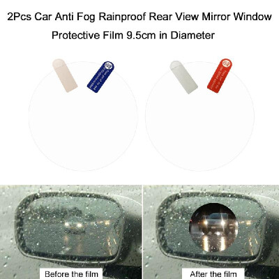 

2Pcs Car Anti Fog Rainproof Rear View Mirror Window Protective Film 95cm in Diameter