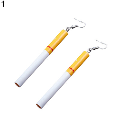 

Funny Women Cigarette Butts Pendant Hook Dangle Earrings Party Jewelry Gift