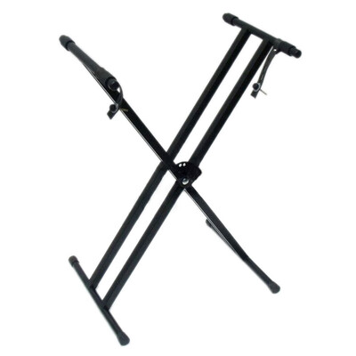 

Professional Dual-tube X-Shape Keyboard Stand Big Size Holder Black