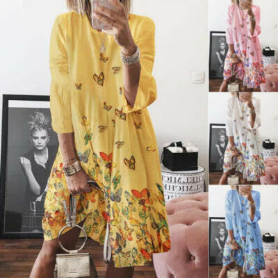 

Hot Women Summer Boho Long Maxi Dress Evening Party Cocktail Beach Sundress