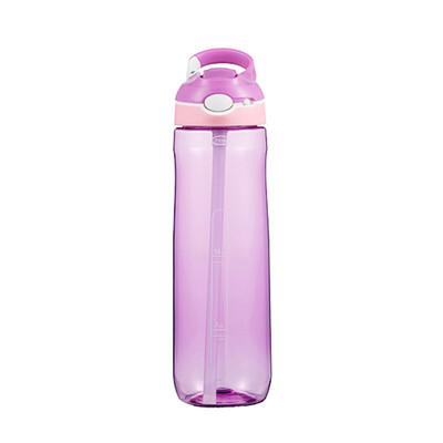 

Water Bottle with Straw Portable Sports Water Cup 750ml for Outdoor Travel Sports Camping