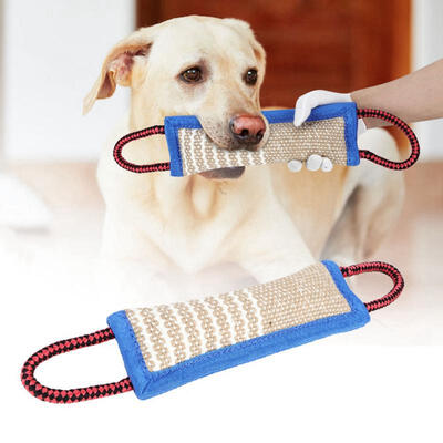 

Greensen Dog Chewing Tug Bite Toys with Handles for Pet Training Sporting Playing Toy
