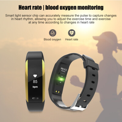 

Smart Wristband Watch Fitness Tracker Smart Bracelet 087" OLED Screen Pedometer Sleep Monitor Blood Pressure Heart Rate Monitorin