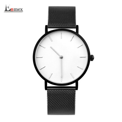 

Two - pin lightweight steel - woven wristwatch Simple Calendar Mystery Cold Watch