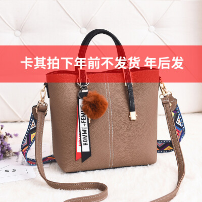 

Handbag womens Korean version of a large capacity tote bag texture single shoulder broadband oblique mother bag