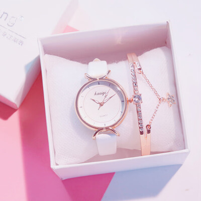 

Watch girl ins Fengshen College Wind student Junior high school girl Korean version simple lovely Cherry Blossom night light