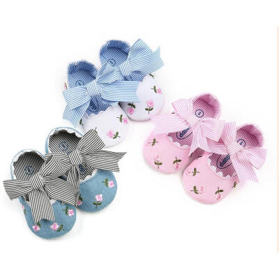 

2018 New Stylish Newborn Baby Girl Soft Sole Leather Crib Shoes Anti-slip Sneaker Prewalker