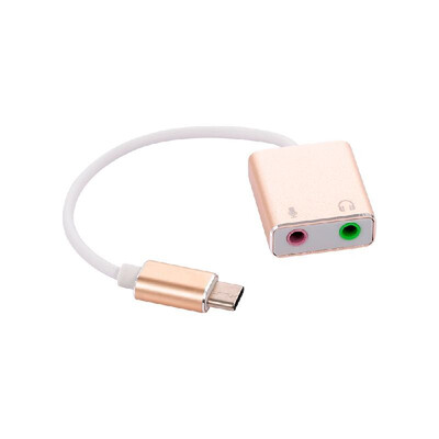 

USB C Type C Type-C External Sound Card Hi-Fi Magic Voice 71 CH Audio Card Adapter USB-C to Jack 35mm Earphone Microphone Speake
