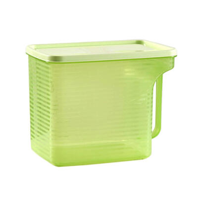 

Plastic Storage Box Refrigerator Food Sealed Storage Container with Handle