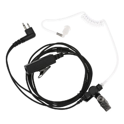 

Walkie Talkie Heaphones Acoustic Air Tube Earpiece Headset with Big Mic PTT for Motorola Two Way Radio Walkie Talkie 2 Pin  Plug