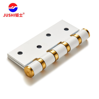 

Gentle jushi stainless steel thickening flat hinge mute bearing door hinge 4 inch ivory 2 only HY158-6