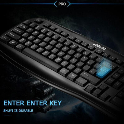 

ASUS KM-95 Pro 103 Key USB Wired Keyboard 3 Key 1000DPI Ergonomic Mouse Kit