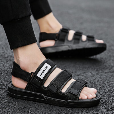 

Sandals men Korean version of Joker casual sandals summer breathable sandals&slippers personality couples dual-use slippers