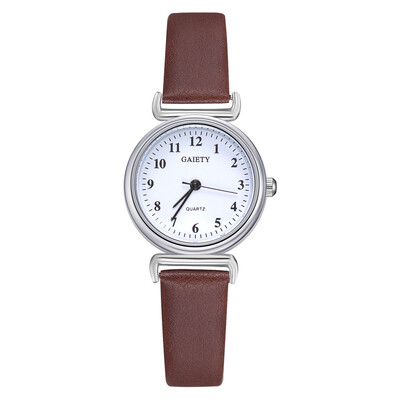 

Brand watch Korean casual digital watch business trend alloy PU leather ladies small quartz watch