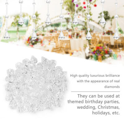 

Greensen 120PCS Acrylic Clear Crystal Diamond Table Confetti Wedding Bridal Party Decoration Vase Filler