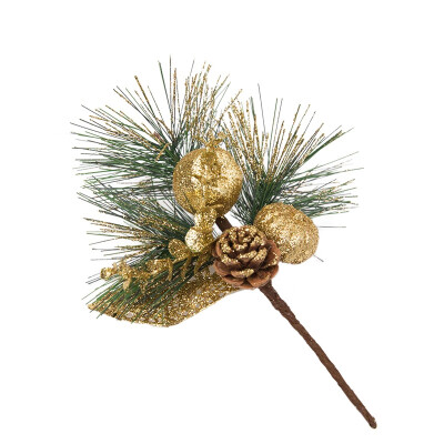 

New Hot Artificial Simulation Pine Stems Pine Cone Branches Christmas Tree Decorations Handmade Flower Arrangements Art Crafts