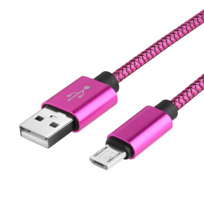 

1m Micro USB to USB 20 Fast Charging Braided Data Cable for Android Phone