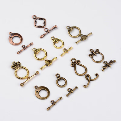 

PH PANDAHALL 100 Sets Tibetan Style Alloy Toggle Clasp Sets For Jewellery Making