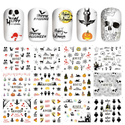 

Greensen 4 Types Bone Transfer Nail Art Sticker Polish Decal Manicure Decoration Accessory